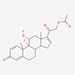 21-Acetyloxy-9-fluoro-11(c)micro-hydroxypregna-1,4,16-triene-3,20-dione