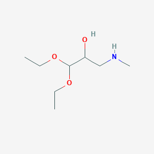 molecular formula C8H19NO3 B12009483 1,1-Diethoxy-3-(methylamino)-2-propanol 