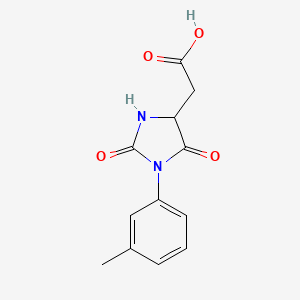 2,5-Dioxo-1-(3-methylphenyl)-4-imidazolidineacetic acid