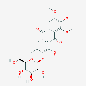 molecular formula C25H28O12 B1200956 Chryso-obtusin glucoside CAS No. 96820-54-1