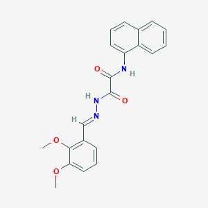 molecular formula C21H19N3O4 B12009563 N'-[(E)-(2,3-dimethoxyphenyl)methylideneamino]-N-naphthalen-1-yloxamide 