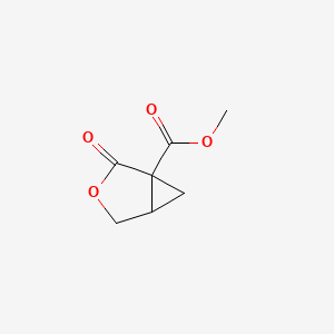 molecular formula C7H8O4 B12009571 Methyl 2-oxo-3-oxabicyclo[3.1.0]hexane-1-carboxylate CAS No. 13353-12-3