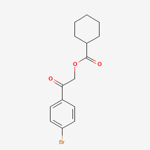 2-(4-Bromophenyl)-2-oxoethyl cyclohexanecarboxylate