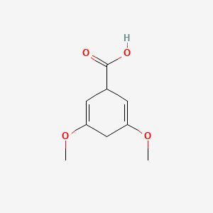 molecular formula C9H12O4 B12009643 3,5-Dimethoxycyclohexa-2,5-diene-1-carboxylic acid CAS No. 24941-58-0