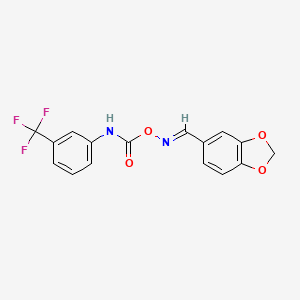 5-(((((3-(Trifluoromethyl)anilino)carbonyl)oxy)imino)methyl)-1,3-benzodioxole