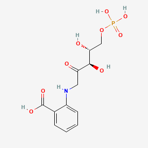 molecular formula C12H16NO9P B1200965 1-(2-carboxyphenylamino)-1-deoxy-D-ribulose 5-phosphate CAS No. 5962-18-5