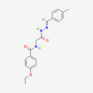 4-Ethoxy-N-(2-(2-(4-methylbenzylidene)hydrazino)-2-oxoethyl)benzamide