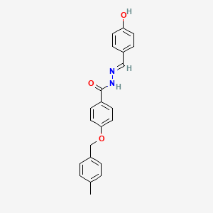 N'-[(E)-(4-hydroxyphenyl)methylidene]-4-[(4-methylbenzyl)oxy]benzohydrazide