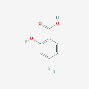 molecular formula C7H6O3S B12009749 2-Hydroxy-4-sulfanylbenzoic acid CAS No. 87703-95-5