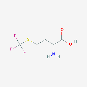 molecular formula C5H8F3NO2S B1200978 2-Amino-4-(trifluoromethylsulfanyl)butanoic acid 