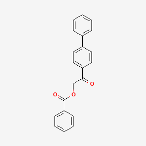 molecular formula C21H16O3 B12009829 p-Phenylphenacyl benzoate CAS No. 4347-61-9