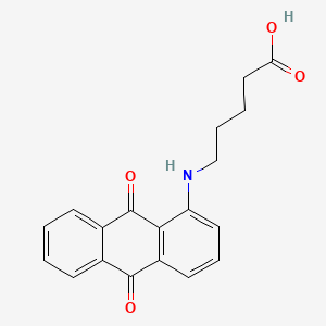 molecular formula C19H17NO4 B1200988 (N-Anthraquinonyl-1)-delta-aminovaleric acid CAS No. 5525-27-9
