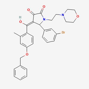 4-[4-(Benzyloxy)-2-methylbenzoyl]-5-(3-bromophenyl)-3-hydroxy-1-[2-(4-morpholinyl)ethyl]-1,5-dihydro-2H-pyrrol-2-one