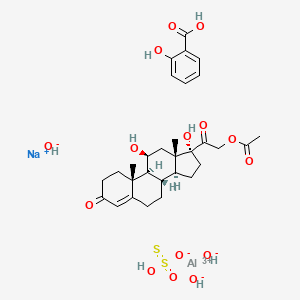 molecular formula C30H42AlNaO15S2 B1200997 Corti-jaikal CAS No. 76207-54-0