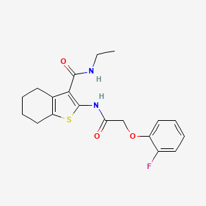 N-ethyl-2-[2-(2-fluorophenoxy)acetamido]-4,5,6,7-tetrahydro-1-benzothiophene-3-carboxamide