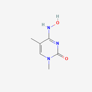 molecular formula C6H9N3O2 B1200999 2(1H)-Pyrimidinone, 4-(hydroxyamino)-1,5-dimethyl- CAS No. 6220-53-7