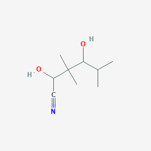 2,4-Dihydroxy-3,3,5-trimethylhexanenitrile