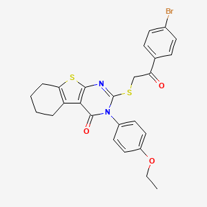 2-{[2-(4-bromophenyl)-2-oxoethyl]sulfanyl}-3-(4-ethoxyphenyl)-5,6,7,8-tetrahydro[1]benzothieno[2,3-d]pyrimidin-4(3H)-one