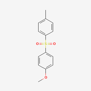 molecular formula C14H14O3S B12010035 Benzene, 1-methoxy-4-[(4-methylphenyl)sulfonyl]- CAS No. 1216-95-1