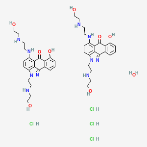 molecular formula C44H60Cl4N10O9 B1201004 Unii-W6E275iurx CAS No. 132937-89-4
