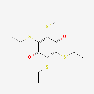 2,3,5,6-Tetrakis(ethylsulfanyl)cyclohexa-2,5-diene-1,4-dione