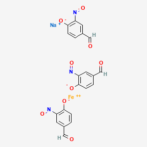 molecular formula C21H12FeN3NaO9 B1201007 Viridomycin A CAS No. 52970-22-6