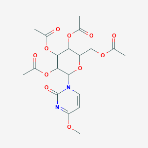 [3,4,5-Triacetyloxy-6-(4-methoxy-2-oxopyrimidin-1-yl)oxan-2-yl]methyl acetate