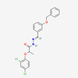 N'-(3-(Benzyloxy)benzylidene)-2-(2,4-dichlorophenoxy)propanohydrazide