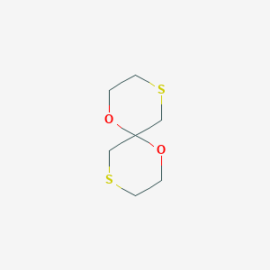 molecular formula C7H12O2S2 B12010095 1,7-Dioxa-4,10-dithiaspiro[5.5]undecane CAS No. 180-86-9