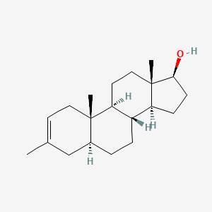 molecular formula C20H32O B1201020 (5alpha,17beta)-3-Methyl-androst-2-en-17-ol CAS No. 85639-55-0