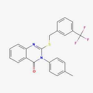 3-(p-Tolyl)-2-((3-(trifluoromethyl)benzyl)thio)quinazolin-4(3H)-one