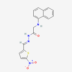 2-(1-naphthylamino)-N'-[(E)-(5-nitro-2-thienyl)methylidene]acetohydrazide