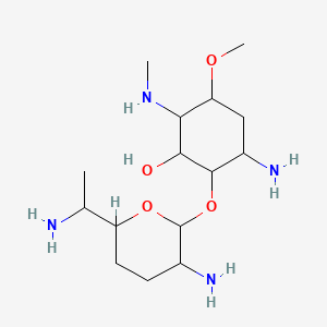 molecular formula C15H32N4O4 B1201048 Sporaricin B CAS No. 68743-78-2