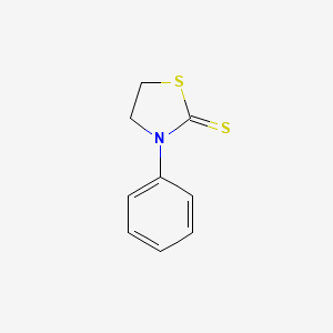 molecular formula C9H9NS2 B12010514 3-Phenyl-1,3-thiazolidine-2-thione CAS No. 1437-99-6