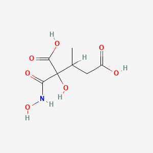 molecular formula C7H11NO7 B1201052 2-Hydroxy-2-(hydroxycarbamoyl)-3-methylpentanedioic acid CAS No. 117703-84-1
