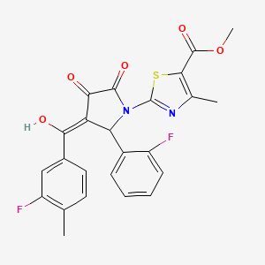 methyl 2-{3-[(3-fluoro-4-methylphenyl)carbonyl]-2-(2-fluorophenyl)-4-hydroxy-5-oxo-2,5-dihydro-1H-pyrrol-1-yl}-4-methyl-1,3-thiazole-5-carboxylate