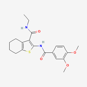 2-[(3,4-dimethoxybenzoyl)amino]-N-ethyl-4,5,6,7-tetrahydro-1-benzothiophene-3-carboxamide