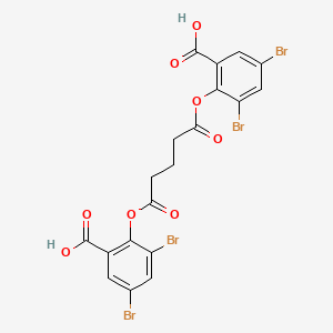 molecular formula C19H12Br4O8 B1201063 Bis(3,5-dibromosalicyl)glutarate CAS No. 75848-75-8