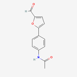 N-[4-(5-formyl-2-furyl)phenyl]acetamide