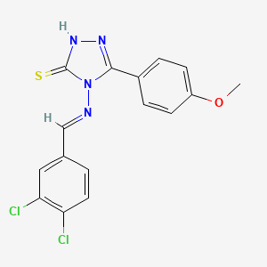 4-((3,4-Dichlorobenzylidene)amino)-5-(4-methoxyphenyl)-4H-1,2,4-triazole-3-thiol