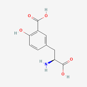 molecular formula C10H11NO5 B1201075 DL-3-Carboxytyrosine CAS No. 3641-49-4