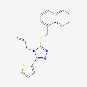 3-[(naphthalen-1-ylmethyl)sulfanyl]-4-(prop-2-en-1-yl)-5-(thiophen-2-yl)-4H-1,2,4-triazole