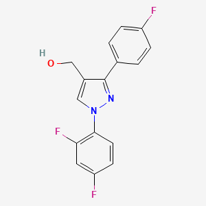 (1-(2,4-Difluorophenyl)-3-(4-fluorophenyl)-1H-pyrazol-4-YL)methanol