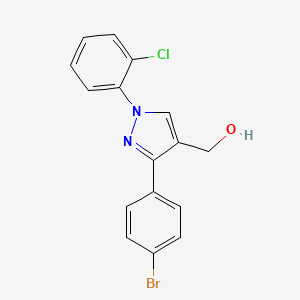 (3-(4-Bromophenyl)-1-(2-chlorophenyl)-1H-pyrazol-4-YL)methanol