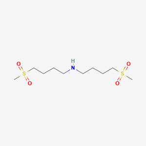 molecular formula C10H23NO4S2 B1201090 1-Butanamine, 4-(methylsulfonyl)-N-(4-(methylsulfonyl)butyl)- CAS No. 50742-35-3