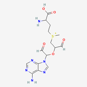 B1201094 S-Adenosylmethionine-2',3'-dialdehyde CAS No. 68385-00-2