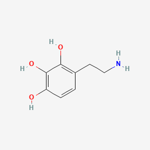 molecular formula C8H11NO3 B1201100 4-(2-氨基乙基)苯-1,2,3-三醇 CAS No. 4228-71-1