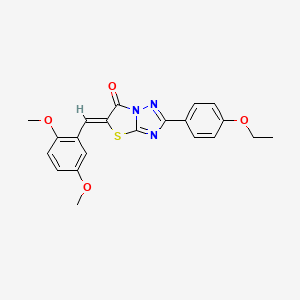 (5Z)-5-(2,5-dimethoxybenzylidene)-2-(4-ethoxyphenyl)[1,3]thiazolo[3,2-b][1,2,4]triazol-6(5H)-one