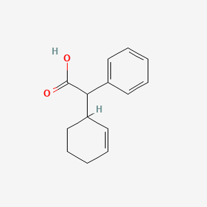 molecular formula C14H16O2 B12011104 2-Cyclohexen-1-yl(phenyl)acetic acid 