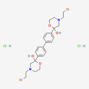 B1201111 2-Morpholinol, 2,2'-(1,1'-biphenyl)-4,4'-diylbis(4-(2-bromoethyl)-, dihydrochloride CAS No. 79868-97-6